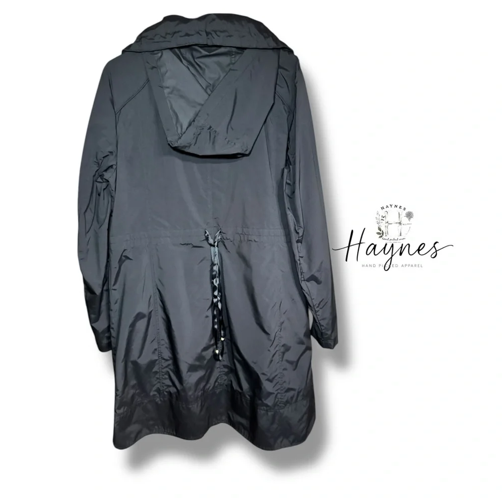 170. COLE HAAN | Signature Packable Rain Jacket Coat Size XL EUC no bag - Picture 3 of 9